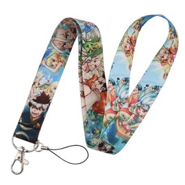 Doctor Dr Stone Senku Ishigami Manga Anime 17.7" Neck Lanyard Keychain Holder ID Badge Mobile Phone Pin Strap by Pinstant