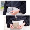 RafiCaro Pass Case, ID Card Holder, W Pocket, Commuter Pass