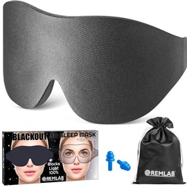 Sleep Eye Mask for Men and Women, Luxury Sleeping Eye Mask Better Weighted Eye Covering Blinds, Male and Female Large and Small Face, Long Lash Extensions, Lightweight Washable (Peaceful Grey)