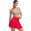 YOAKAKU Pleated Tennis Skater Skirts for Women with Pocket Shorts