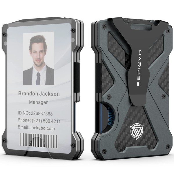 Oaridey Minimalist Wallet for Men- Slim Aluminum Metal Money Clip