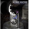 BABOBIU Electric Lighter Rechargeable Lighter Rocker Arm Lighter Windproof Flameless
