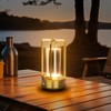 Metal Table Lamp, Modern and Elegant, Light Modes with Warm,