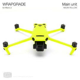 WRAPGRADE Skin Stickers for Mavic 3 (NEON YELLOW)