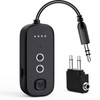 Bluetooth Transmitter Receiver with Airplane Adapter: Wireless Audio Transmitter for
