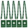 Hall Pass Lanyards with Large Card Passes, Unbreakable School Classroom