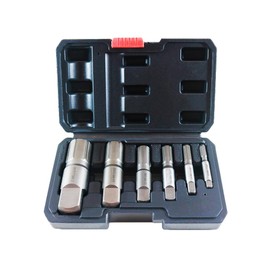 6-Piece Heavy Duty Pipe Extractor Set，Broken Pipe Removal Tool Kit for Removing Damaged Threaded Pipes & Fittings from 1/8" to 1", Pipe Easy Out Extractor Set ，Ideal Tools for Plumbers Mechanics DIY