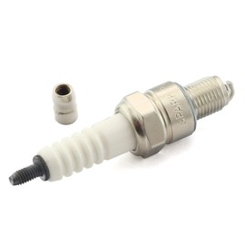 Area1 Scooter spark plug type CR7HSA / A7RTC (suppressed) compatible with 50 cc 4-stroke scooters e.g. GY6 139 QMB/QMA. Compatible with Bosch UR3AC / 0242055501 Champion PRZ9HC / RZ96 C Denso U22FSRU