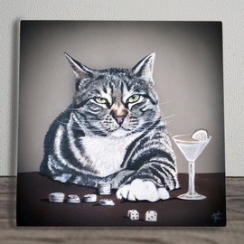 Global Designs Lucky Clifford Artwork by Victoria Coleman Printed Onto Ceramic Picture Tile