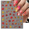 IDDFEVE Embossed Fall Nail Art Stickers, 5D Thanksgiving Day Nail