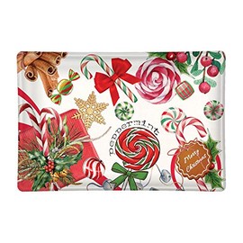 Michel Design Works Rectangular Glass Soap Dish, Peppermint