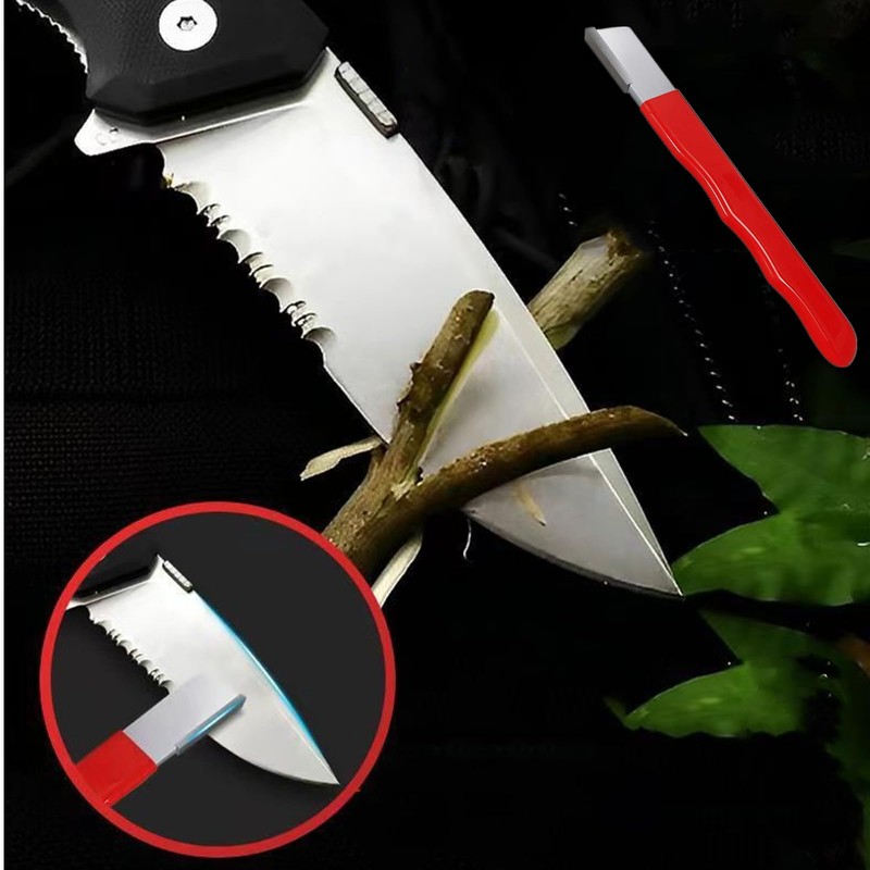 JLEivvi 2 Pcs Scissor Sharpener Pruning Tool Sharpener, Garden Tool