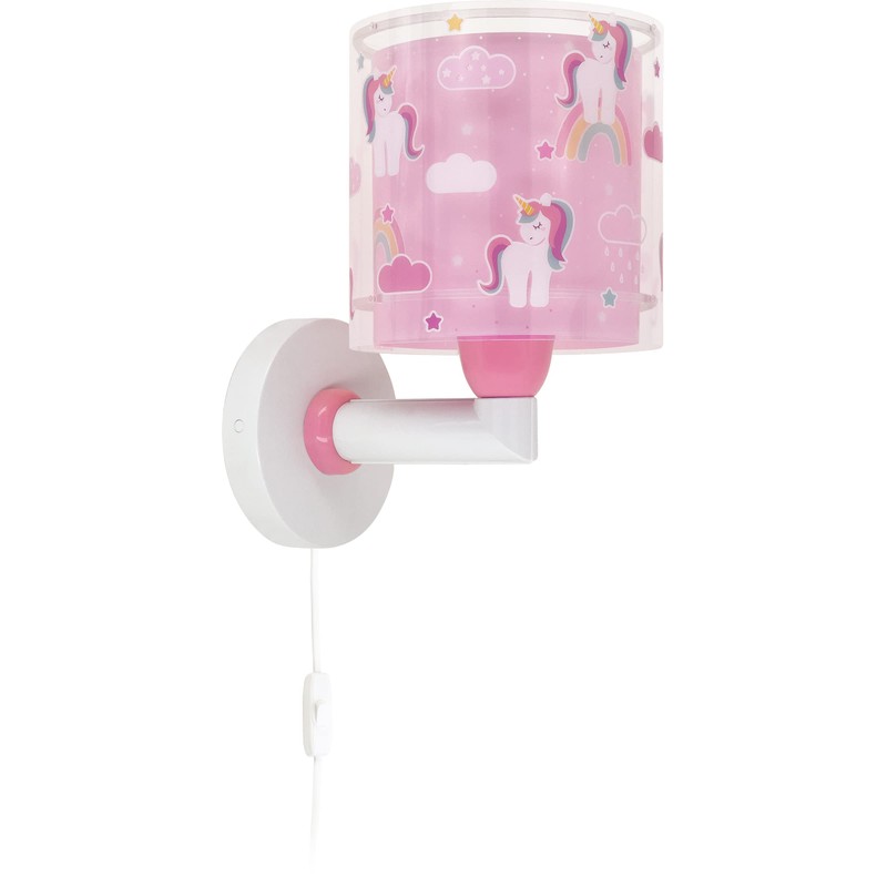 Dalber Children's Wall Lamp, Children's Lampshade, Pink