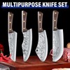 DRAGON RIOT Chef Butcher Knife Set for Meat Cutting, 4