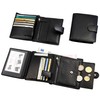 Hans Kniebes Men's Leather Wallet with Latch in Portrait Format