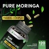 Moringa Capsules 7000mg Complex, High Strength Complete Green Superfood with