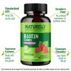 NATURELO Biotin Gummies - Supports Healthy Hair, Skin & Nails