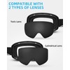 JetBlaze Ski Goggles Men Women OTG Ski Goggles with Interchangeable