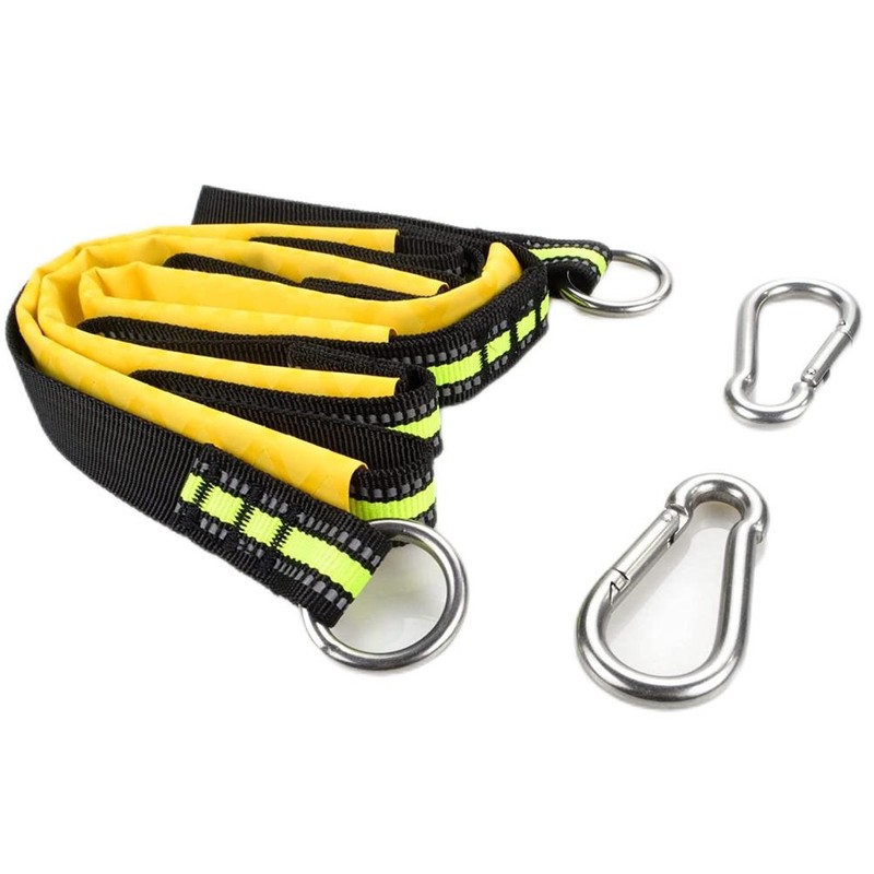 3 Step Boat Rope Ladder Nylon Webbing Boarding Ladder Portable