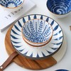 iDourer Ceramic Plates and Bowls Set, Japanese Style Dinnerware Set