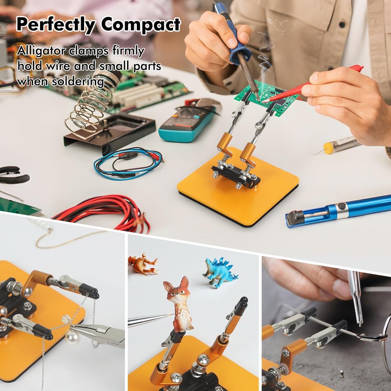 NOEVSBIG Magnetic Helping Hands Soldering Station with a 3.9 x
