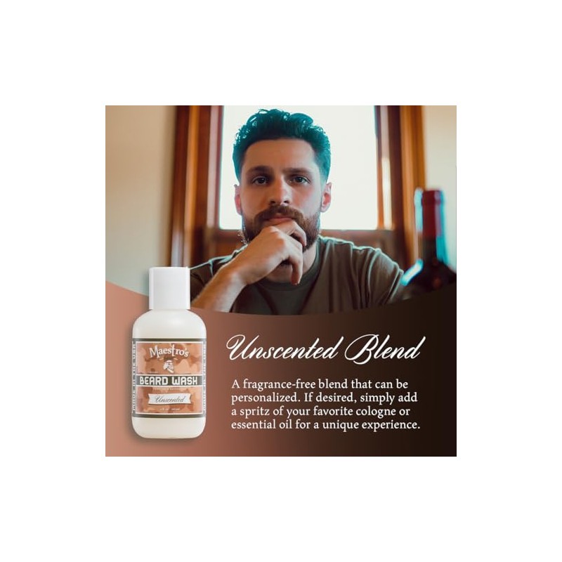 Maestro's Classic Modest Beard Wash, 4 Ounce