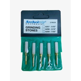 Archer 5-Pack Chainsaw Sharpening Stone 7/32" Threaded Replaces GRANBERG for 3/8" Pitch Chain