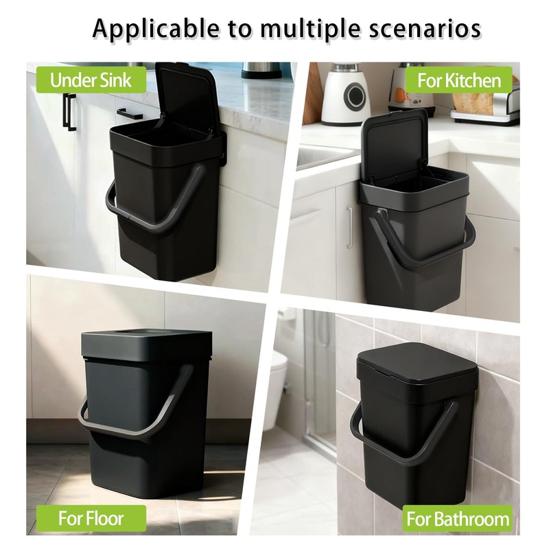 CXGFVRE Compost Bin Kitchen, for use on Countertops or Under