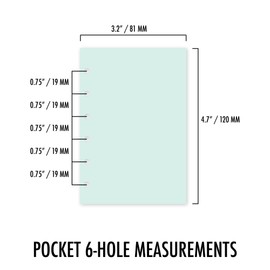 Pocket Month on 2 Pages Calendar, 3.2" x 4.7", Sunday Start, Monthly Grid View, Choose Year, Layout Style, Punch Option, and Corner Finish