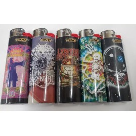 5pc ROCK MUSIC LEGENDS BIC LIGHTERS  inc Janis Joplin &  Lynard Skynard