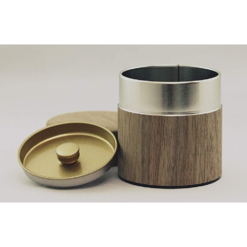 Kotodo Takahashi Seisakusho Wooden Nuku Mori Tea Can, Flat Type,