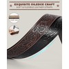 BELTROAD 2 Pack Western Leather Belt Strap for Men Women