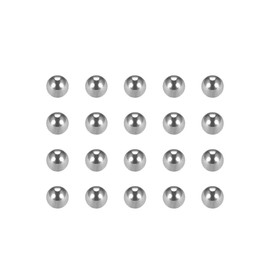 sourcing map G25 2 mm Precision Chrome-Plated Steel Bearing Balls Pack of 100