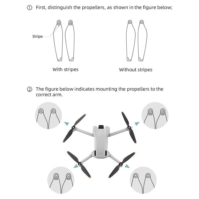 32 Hélice Mini 3 para dji Mini 3 Blades Props