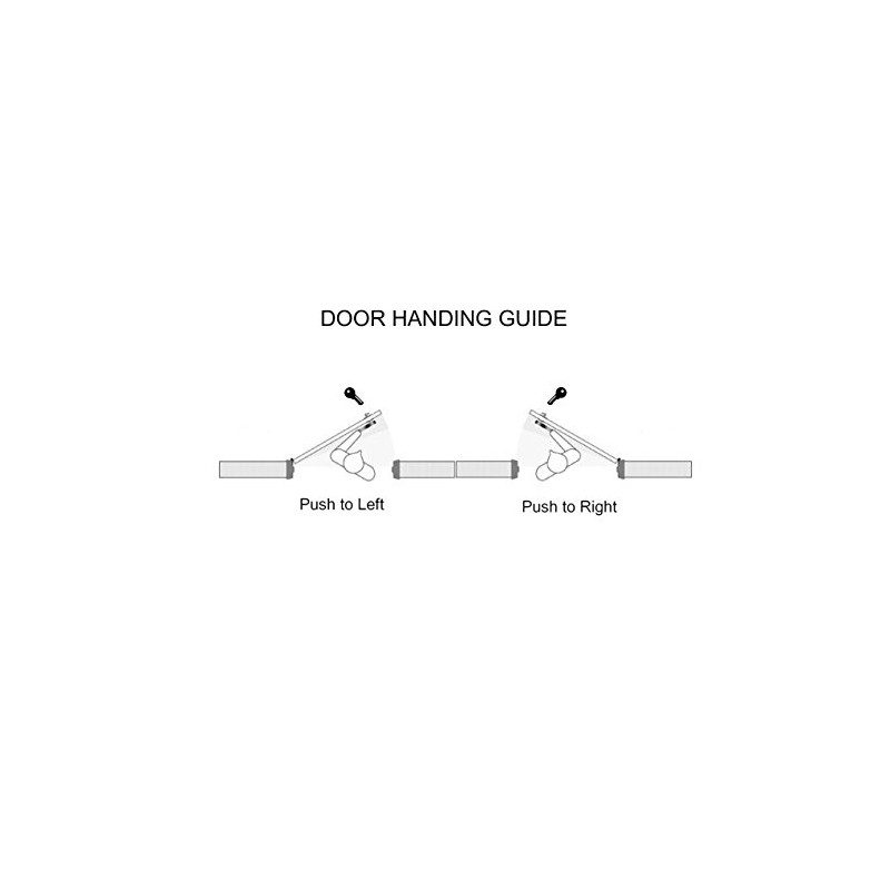 Pacific Doorware Adams Rite Style Push Paddle Handle for Adams