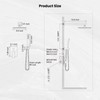 gotonovo Rainfall Bathroom Shower System Rain Shower Head and Handle