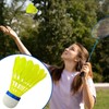 Badminton Shuttlecocks 12 Pieces, Professional Nylon Feather Shuttlecocks with Aerodynamic