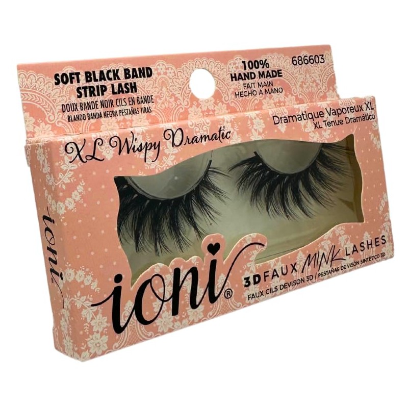 100% Handmade 3D Faux Mink False Eyelashes (Wispy Dramatic)