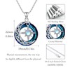 REDSUN Moonstone Necklace 925 Sterling Silver Star Crystal Pendant Crystal