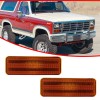 GTINTHEBOX Amber Lens Front Parking Signal Lights For 1980-1986 Ford