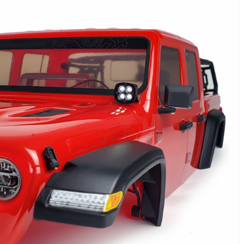 Metal Rear Bumper Back Hitch Carrier with Light for Traxxas