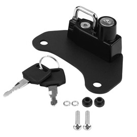 for Indian Bobber Accessories 2021 Motorcycle Helmet Lock,Aluminium Alloy Lock Mount Hook with 2Pcs Keys for 2015-2018,11 * 5.3 * 4.3cm/4.3 * 2.1 * 1.7in(Black)