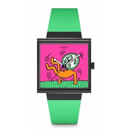 Swatch Unisex Casual Watch Black Bioceramic Quartz Breaks Off