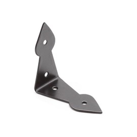 Epoxy Black Decorative Arrowhead Shape Corner Brace Angle Plate - Ornate Chest Box Trunk Casket Cupboard Cabinet Furniture Corner Bracket