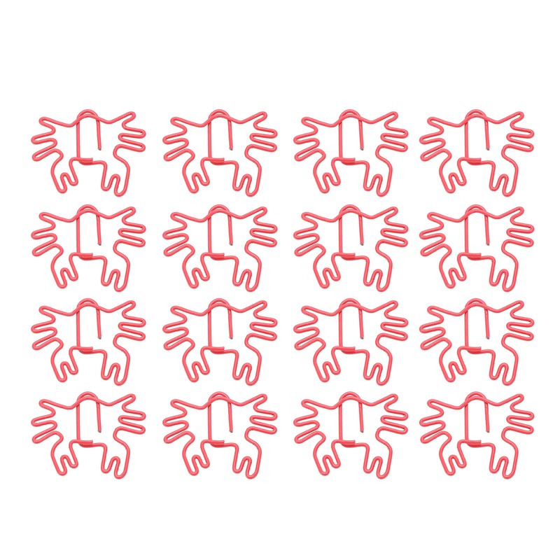 100Pcs Kids Paper Clips Crab Style Metal Exquisite Color Wide