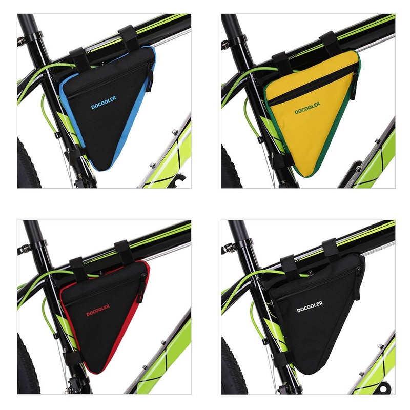 Docooler Triangle Oxford Fabric Bike Saddle Bag 18 x 18