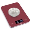 Ozeri Touch Professional Tempered Glass Digital Kitchen Scale, Red Engine