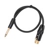 XLR Female to 6.35mm Mono Male Cable Gold Plated Connector