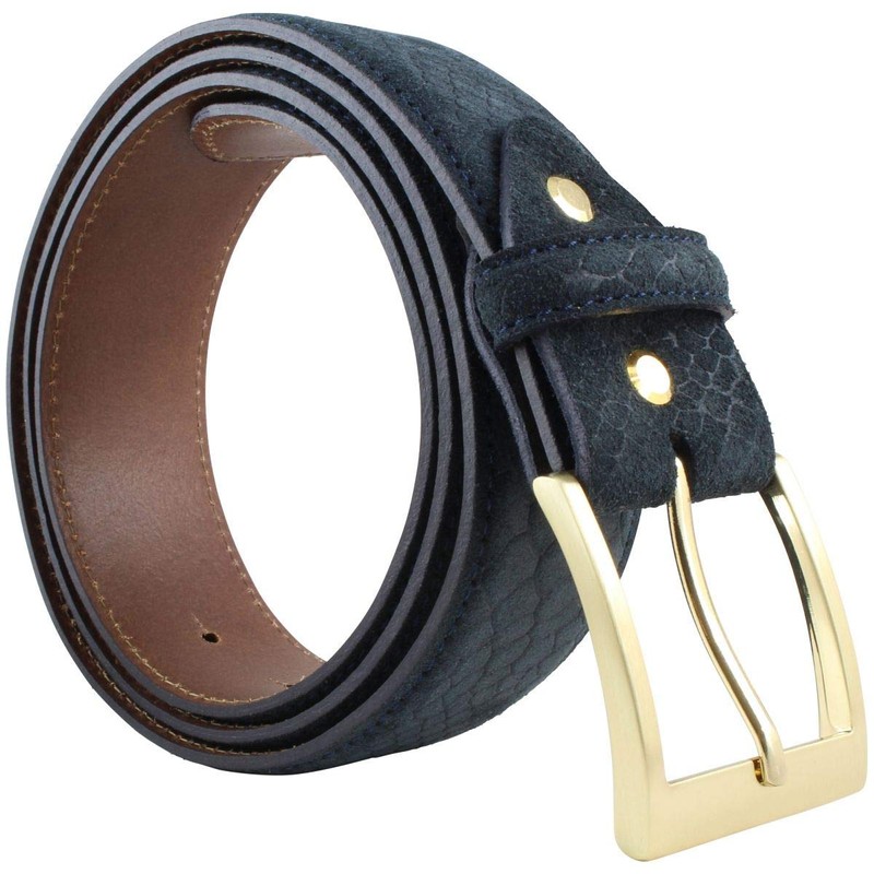 BELTINGER Belt with Golden Belt Buckle and Python Embossed 4