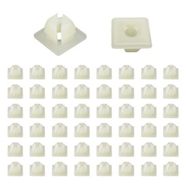 Kewucn 50 PCS License Plate Nylon Screw Inserts, Front and Back License Plate Nut Bracket Clip Fasteners, Nylon Screw Inserts for Securing License Plates, Universal Car Accessories